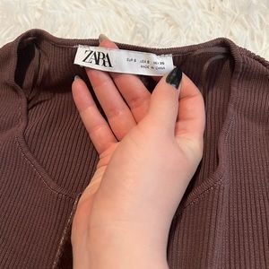 Zara Velvet button Cardigan